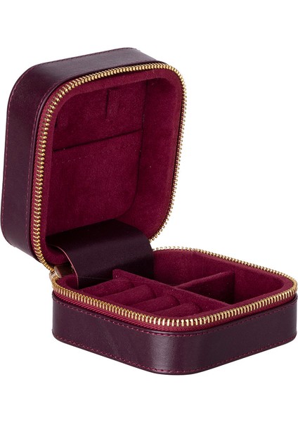 Kate Deri Mücevher Kutusu, Bordo Renk, Orta Boy