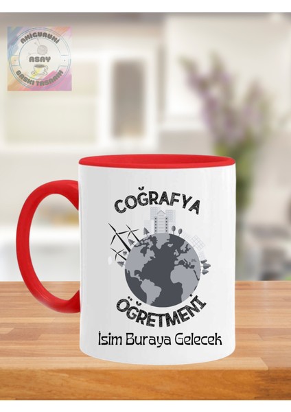 Coğrafya Öğretmeni Öğretmenler Günü Kişiye Özel Kupa Bardak