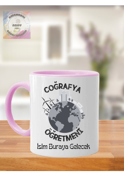 Coğrafya Öğretmeni Öğretmenler Günü Kişiye Özel Kupa Bardak