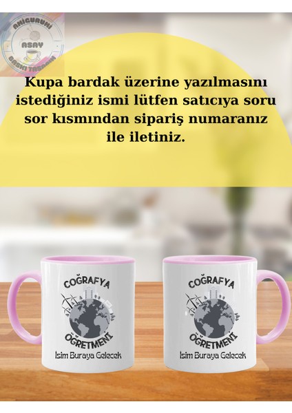 Coğrafya Öğretmeni Öğretmenler Günü Kişiye Özel Kupa Bardak modelleri