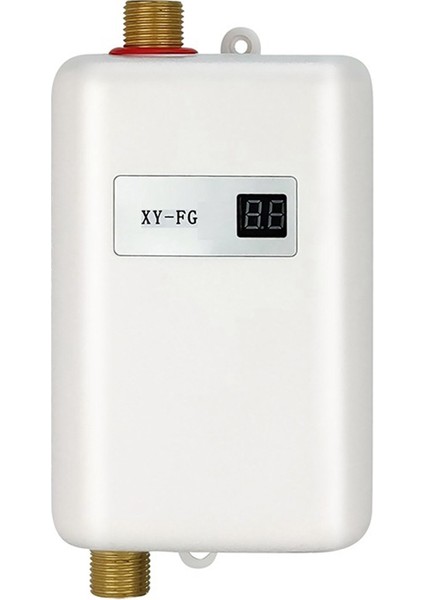 3800W Elektrikli Şofben Anlık Anında Sıcak Su Isıtıcı Duş Akış Su Kazanı 220V Beyaz Ab Tak (Yurt Dışından)