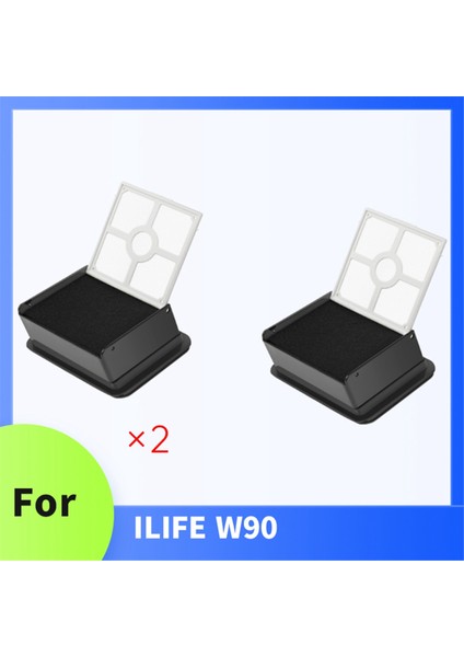 Ilıfe W90 Kablosuz Elektrikli Süpürge Aksesuarları Temizlik Robotu Yedek Parçaları Için 2 Adet Filtre (Yurt Dışından) fiyatları