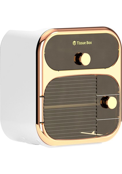 Set Duvara Monte Kağıt Havlu Dispenseri Tutacağı - Altın (Yurt Dışından)