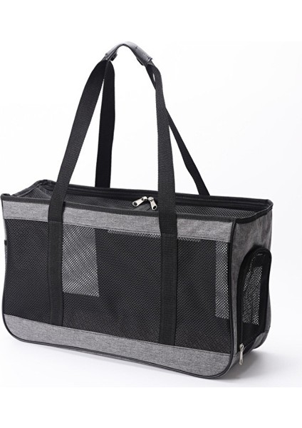 Hanyang Gri 45CMX18CMX29CM Nefes Rahat Kedi Taşıma Çantası Taşıyıcı Çanta Kedi Köpek Için Taşınabilir Açık Çanta Tek Omuz Messenger Çanta (Yurt Dışından)