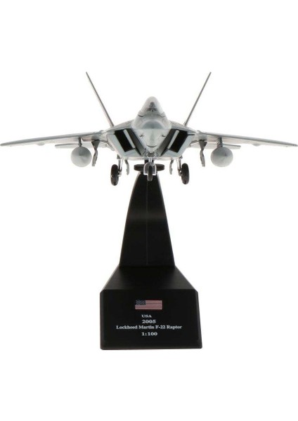 Lovoski 1/100 Ölçekli Döküm Alaşımlı Uçak Modeli F-22 Avcı Raptor Uçak (Yurt Dışından)