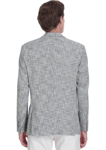 Lacivert Slim Fit Mono Yaka Casual Ceket indirimleri