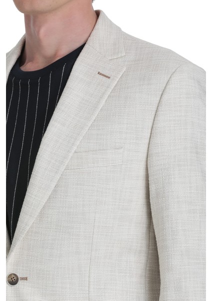 Bej Slim Fit Mono Yaka Casual Ceket indirimleri