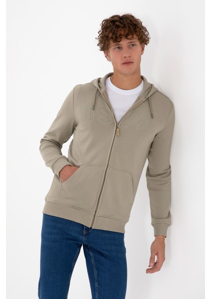 Erkek Açık Haki Hırka (Örme) 50313719-VR183