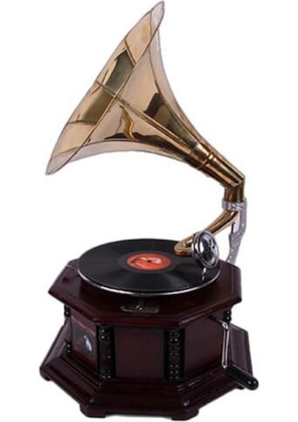 Gramofon Kurmalı Plak Çalar Sekizgen 533 ASIG527 fiyatları