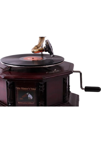 Gramofon Kurmalı Plak Çalar Sekizgen 533 ASIG527 indirimleri