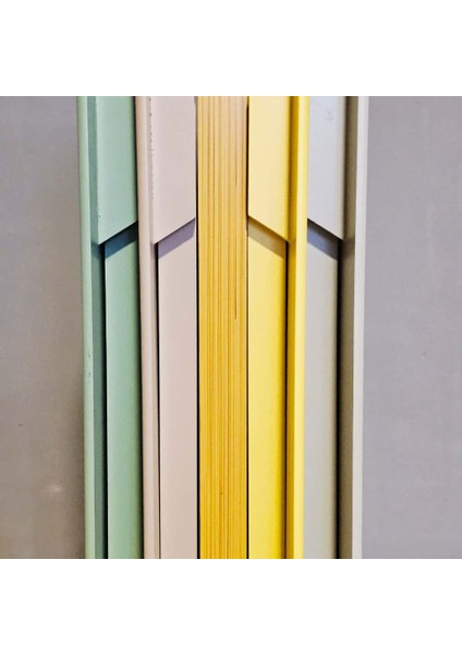 Çanta Sehpa Dikdörtgen Model Ahşap Mdf Dekoratif 4 Lü Zigon