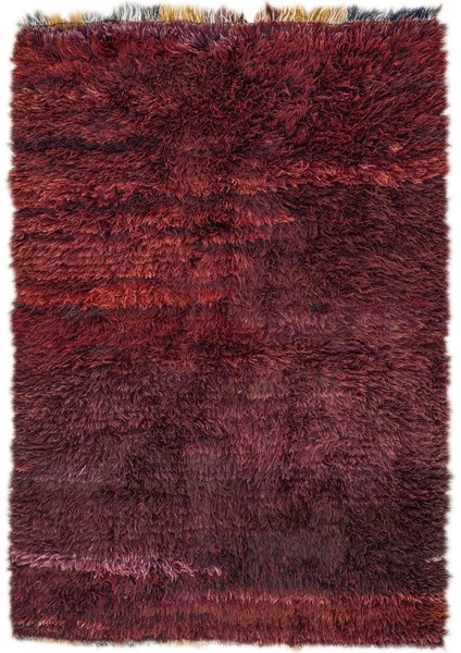 Tayeçe El Dokuma Bordo Tülü Halı 164X237 cm