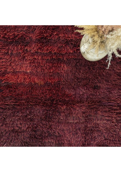 Tayeçe El Dokuma Bordo Tülü Halı 164X237 cm modelleri