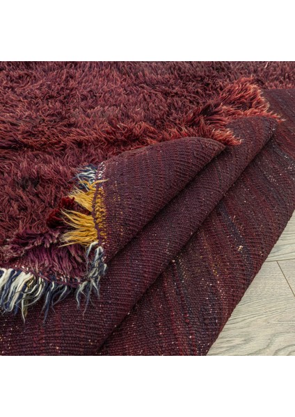 Tayeçe El Dokuma Bordo Tülü Halı 164X237 cm