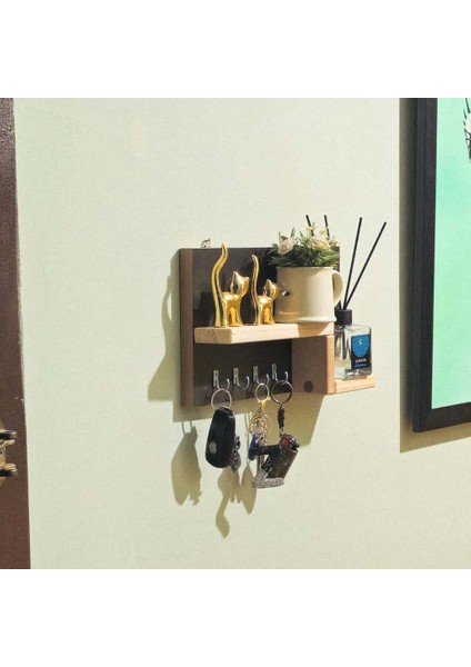 Kapı Önü Anahtarlık Askısı Ahşap Dekoratif Orijinal Çam Raflı Anahtar Askılığı fiyatları