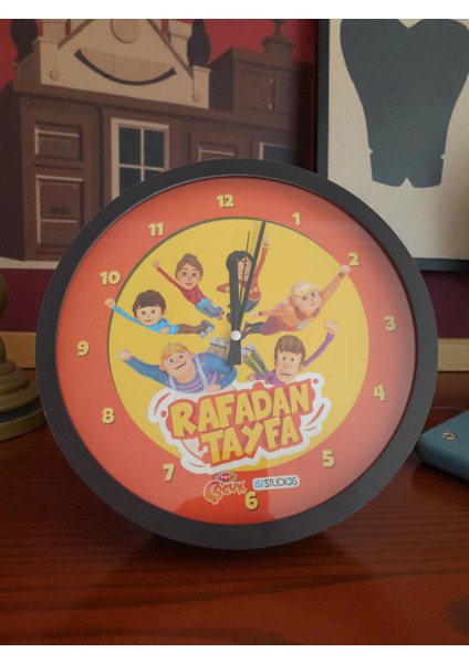 Rafadan Tayfa Orijinal Çocuk Odası Duvar Saai & 30 cm