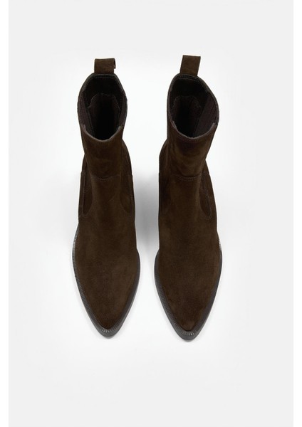 Caroline Acı Kahve Süet Hakiki Deri Kadın Topuklu Bot fiyatları