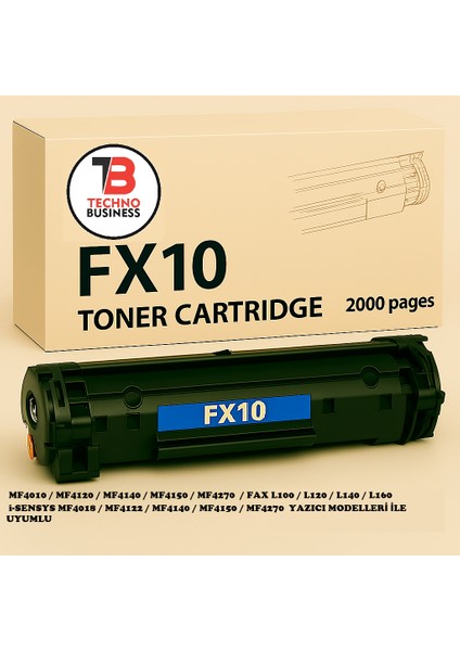 FX10 Muadil Toner Siyah Canon MF4010 / MF4120 / MF4150 Uyumlu