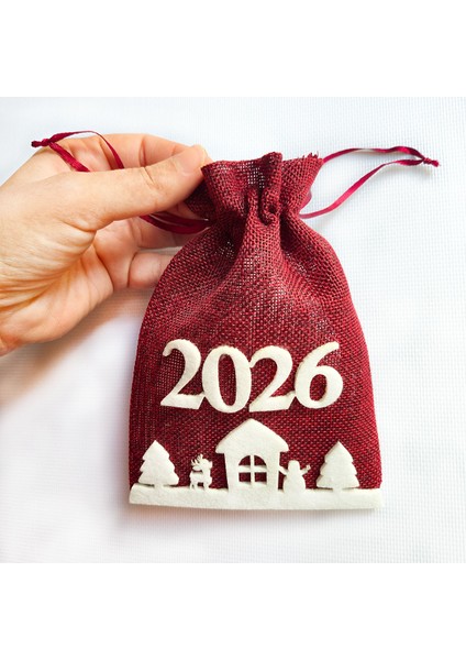 2026 Yılbaşı Keseleri - Yeni Yıla Özel 3 Adet Kese (16 Cm X 11 Cm) fiyatları