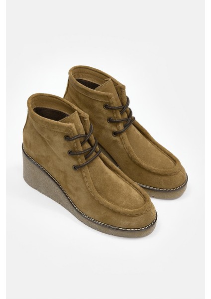 Marry Sigaro Süet Hakiki Deri Dolgu Topuk Bot indirimleri