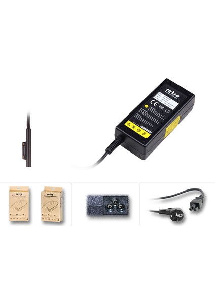 Microsoft Surface Pro 3, Pro 4, 15V 4A Tablet Adaptörü RPA-AC230 (RTBA-MS03)