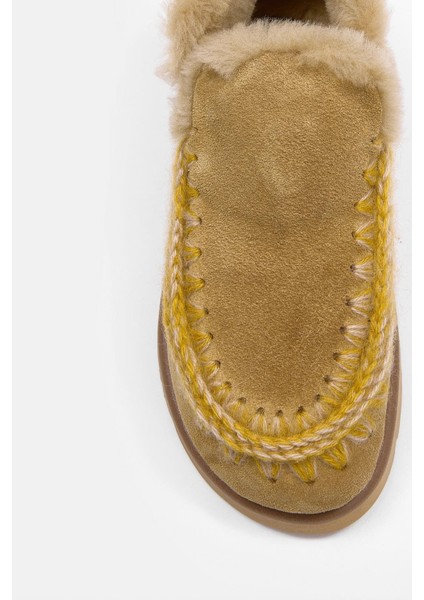 Yumi Camel Süet Hakiki Deri Kürklü Kadın Bot modelleri