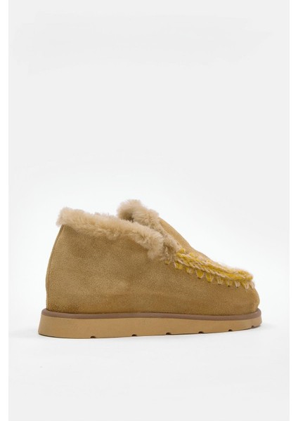 Yumi Camel Süet Hakiki Deri Kürklü Kadın Bot fırsatları