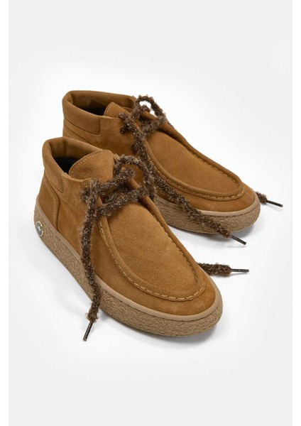 Yanelis Taba Süet Hakiki Deri Kadın Bot