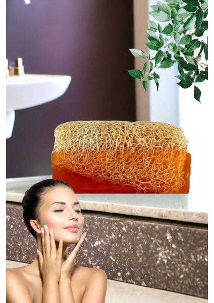 %100 El Yapımı Doğal Kabak Lifli Ballı Sabun 120 Gr fırsatları