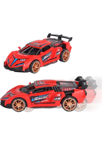 Vardem Sürtmeli Sesli Işıklı Spor Arabalar 18 cm - Kırmızı fiyatları