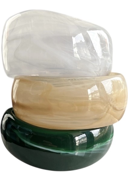 3’lü Hacimli Kemik Bileklik Seti