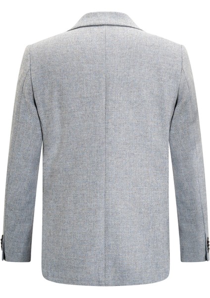 Gri Slim Fit Mono Yaka Yünlü Ceket fiyatları