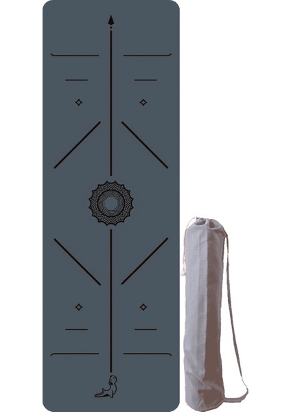 Travel Serisi Kaydırmaz 1.5 mm Doğal Kauçuk Sis Mavisi Yoga & Pilates Seyahat Matı fiyatları