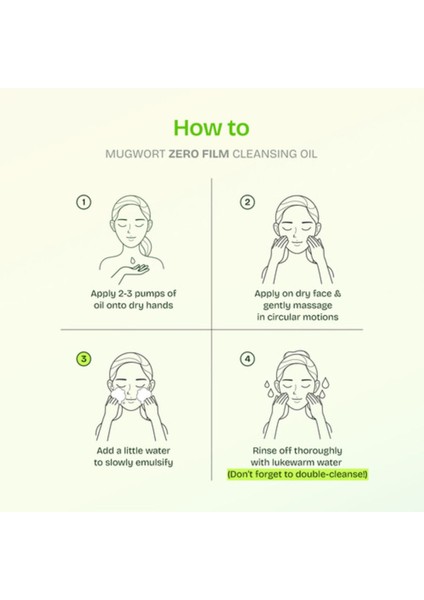 Mugwort Zero Film Cleansing Oil 200ML – Zero Film Teknolojili Makyaj Temizleme Yağı fırsatları