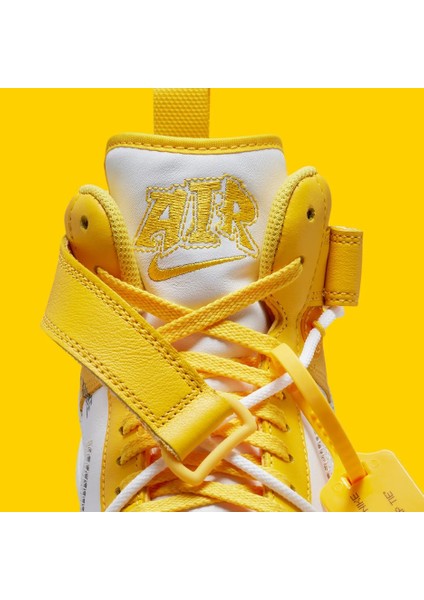 Air Force 1 Mid Sp Off-White Varsity Maize DR0500-101 Günlük Spor Ayakkabı
