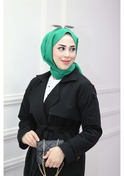 4042 Omuz ve Kol Uçları Apoletli Kuşaklı Pelerinli Trençkot