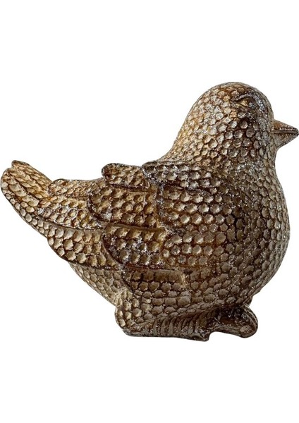 1260 Yaldızlı Kuşlar Dekoratif Ikili Set Biblo