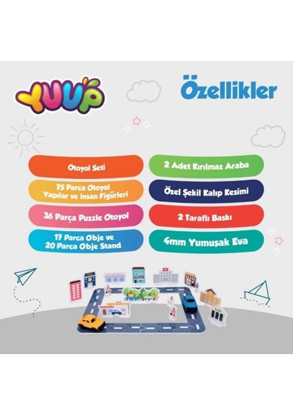 Aden Oyuncak My City Otoyol Puzzle Seti ADN-3413 modelleri