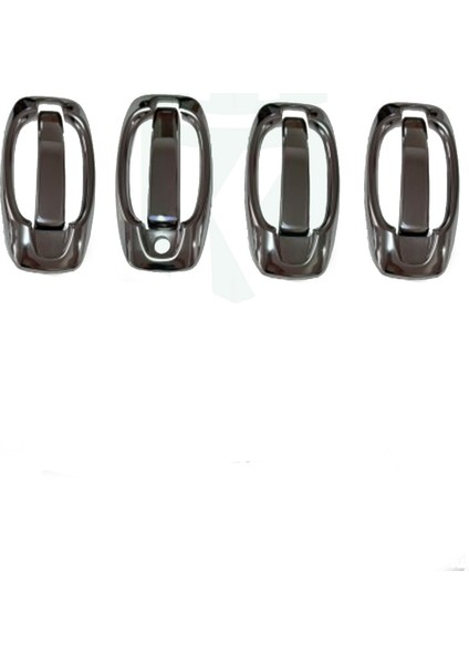 Peugeot Bipper Uyumlu Kapı Kolu Krom 4 Kapı 8 Parça 2008 Ve Sonrası Modeller İçin