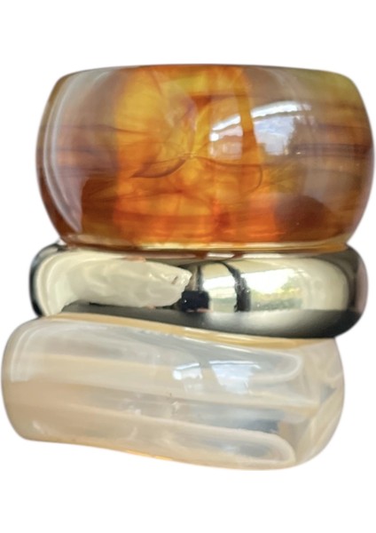 3’lü Hacimli Kemik Bileklik Seti