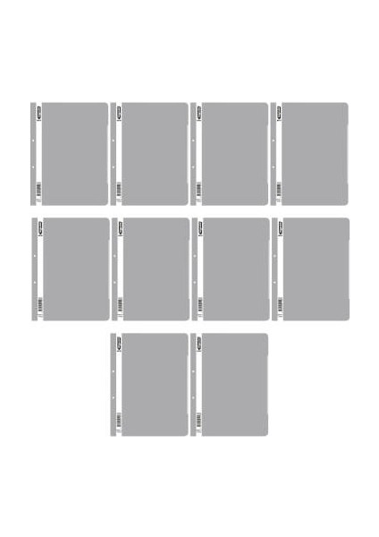 Telli Dosya, 10 Adet, 50'li Paket, 180 A4 Kapasiteli, Gri fiyatları