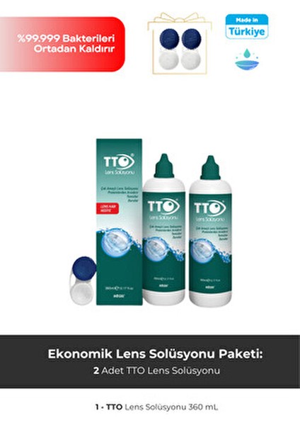Lens Solüsyonu 360 ml 2 Adet Silikon Hidrojel Lensler İçin Temizleme ve Dezenfekte fiyatları