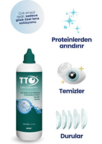 Lens Solüsyonu 360 ml 2 Adet Silikon Hidrojel Lensler İçin Temizleme ve Dezenfekte modelleri