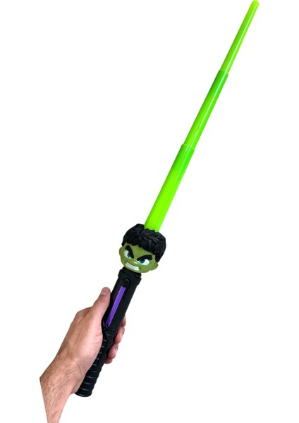 Avengers Hulk Ironman Örümcek Adam Işın Kılıcı Sesli Işıklı 60 cm 3 Lü Set Oyuncak indirimleri