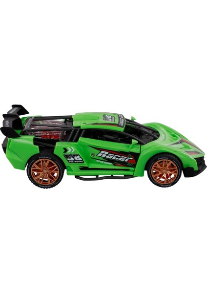 Vardem Sürtmeli Sesli Işıklı Spor Arabalar 18 cm - Yeşil fiyatları
