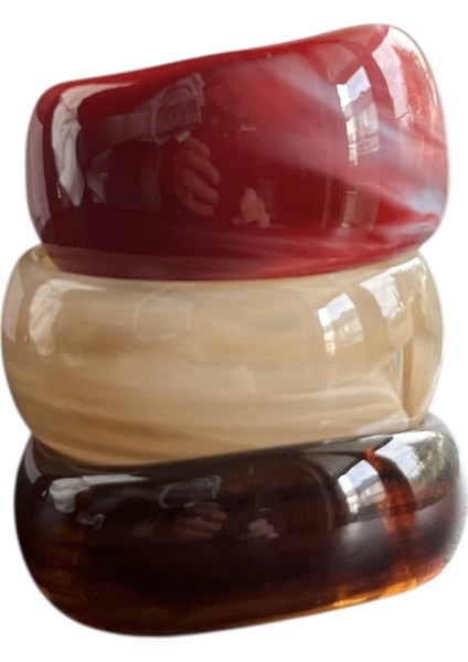 3’lü Hacimli Kemik Bileklik Seti