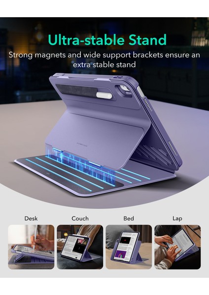 iPad Pro 11 (M2-4.Nesil) (M4-7. Nesil)(2024) Shift Manyetik Kılıf