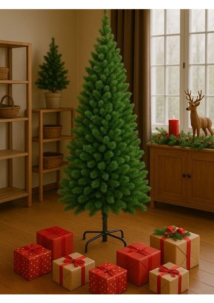 180 cm Metal Ayaklı Yılbaşı Çam AĞACI-355 Dal-Gerçekçi Görünüm-Yoğun ve Sık Dal Tasarımı fiyatları