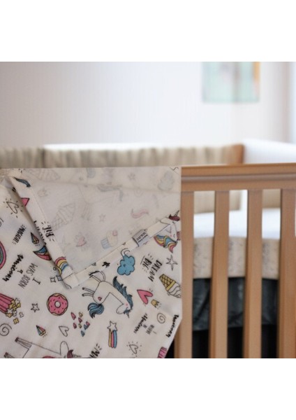 Pazen Bebek Battaniyesi , Kundak , Puset Örtüsü 120x120 cm Pony