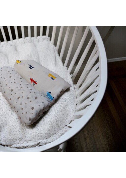 Star 2 Adet Muslin Bebek Battaniyesi Çok Amaçlı